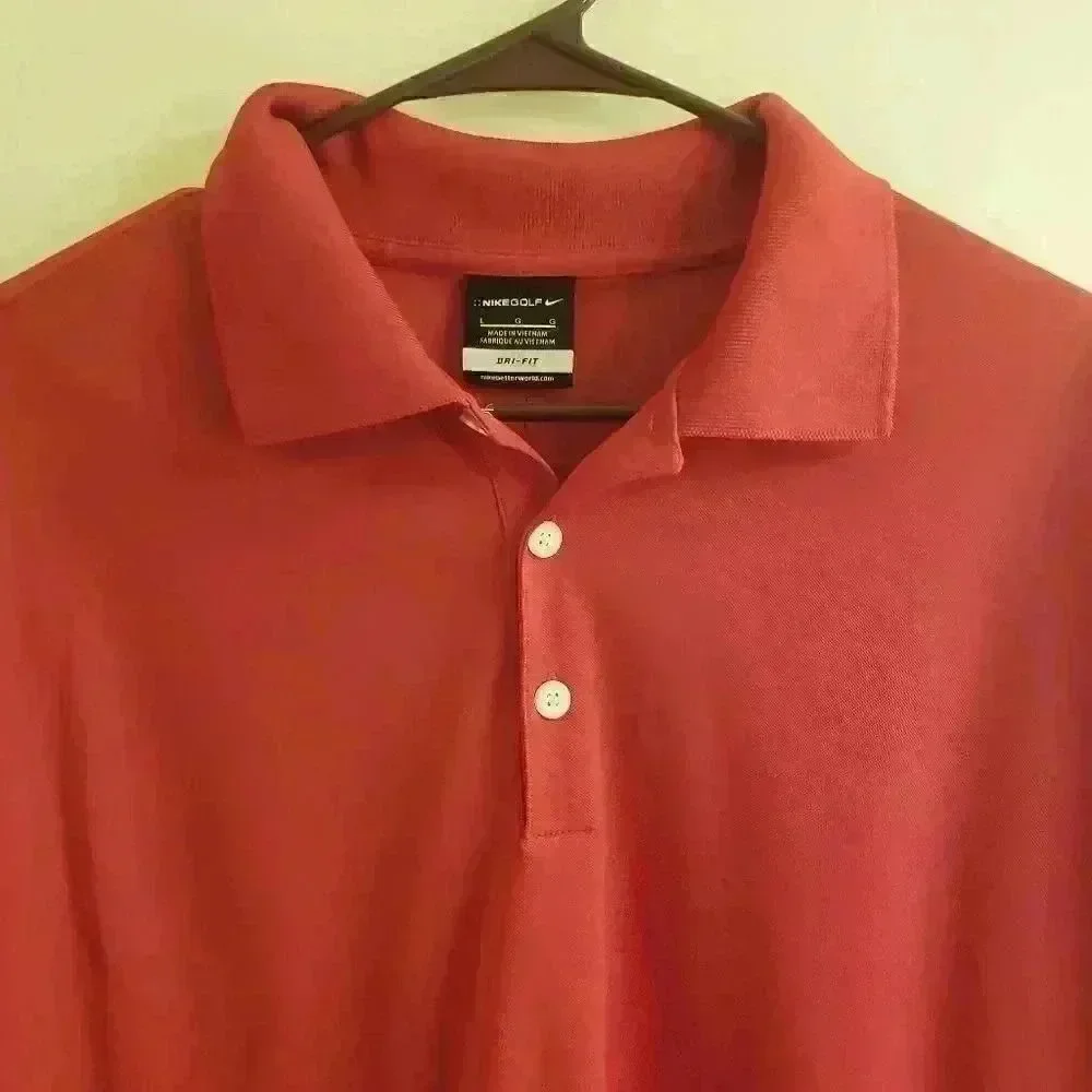 Nike Golf Men's Red Wicking Polo Shirt